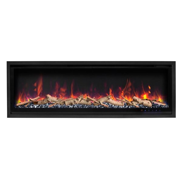 ActiveFlame Pro Series Black Diamond 60-in 5000 BTU Electric Fireplace