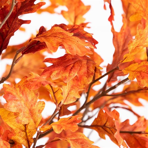 Nearly Natural 7-ft Autumn Oak Artificial Tree