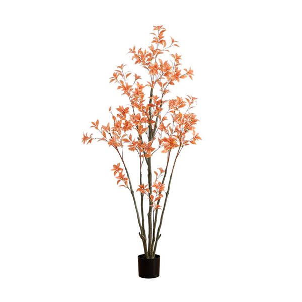 Nearly Natural 6-ft Autumn Pieris Artificial Tree