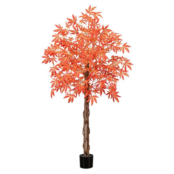 Nearly Natural 5-ft Autumn Vibrant Maple Artificial Tree