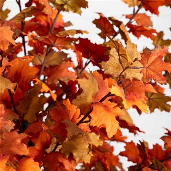 Nearly Natural 6-ft Autumn Lush Maple Artificial Tree