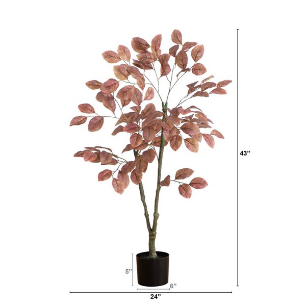 Nearly Natural 3.5-ft Autumn Dogwood Artificial Tree