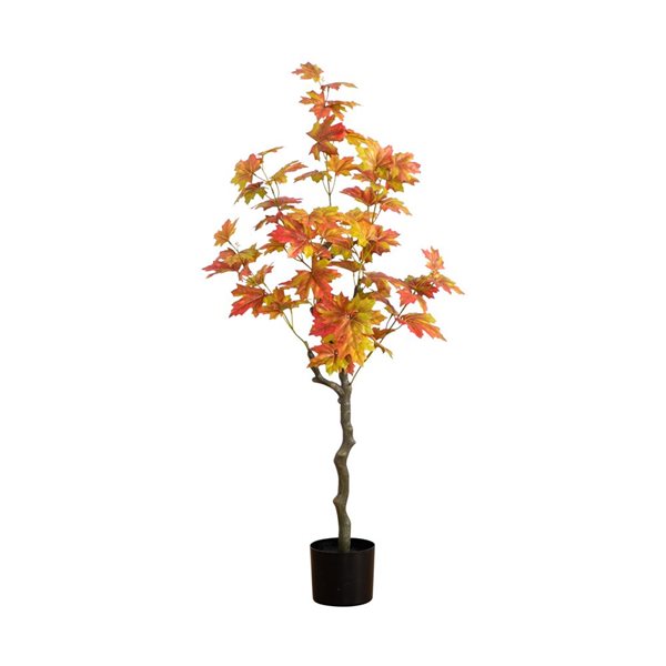 Nearly Natural 4-ft Autumn Maple Artificial Tree