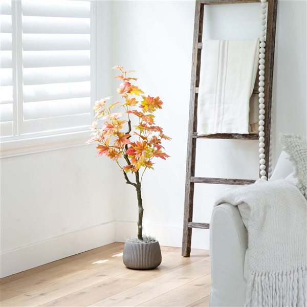 Nearly Natural 4-ft Autumn Maple Artificial Tree