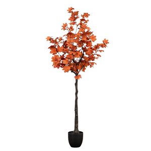 Nearly Natural 5-ft Autumn Rustic Maple Artificial Tree