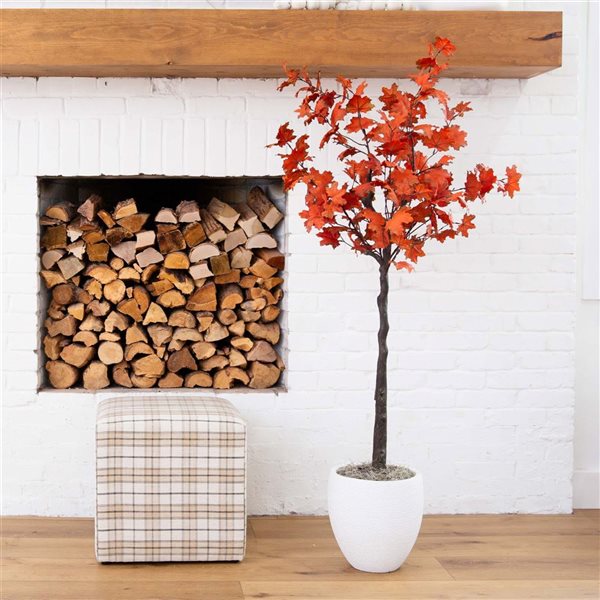 Nearly Natural 5-ft Autumn Rustic Maple Artificial Tree