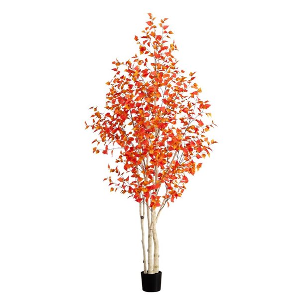 Nearly Natural 9-ft Autumn Birch Artificial Tree