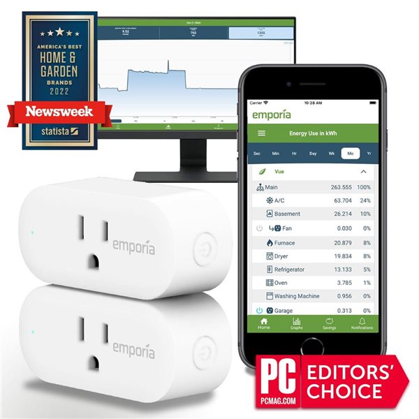 Emporia 2-Pack Smart Plug