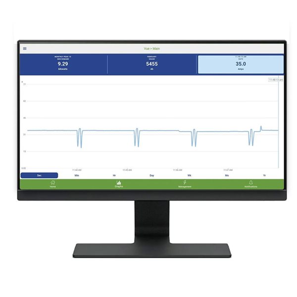 Moniteur d'énergie Vue Emporia 3e gén., système triphasé