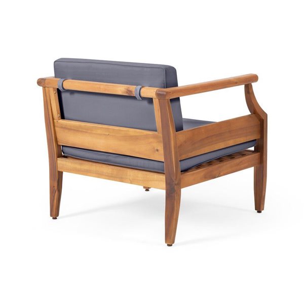 Cape Crack Aston Teak Wood Contemporary Club Chair