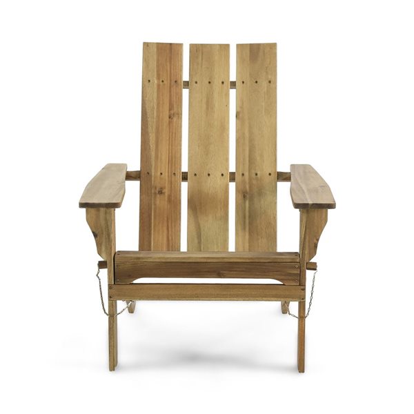 Cape Crack Natural Wood Contemporary Zuma Foldable Adirondack Chair