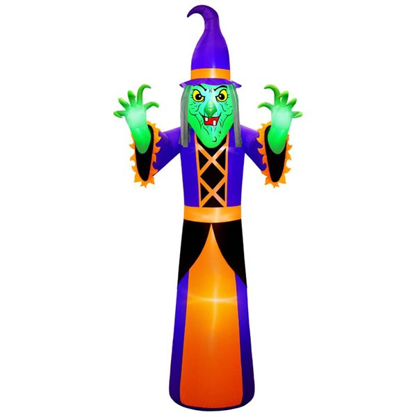 Occasions 20 H x 8.25-ft W Giant Inflatable Lighted Halloween Witch