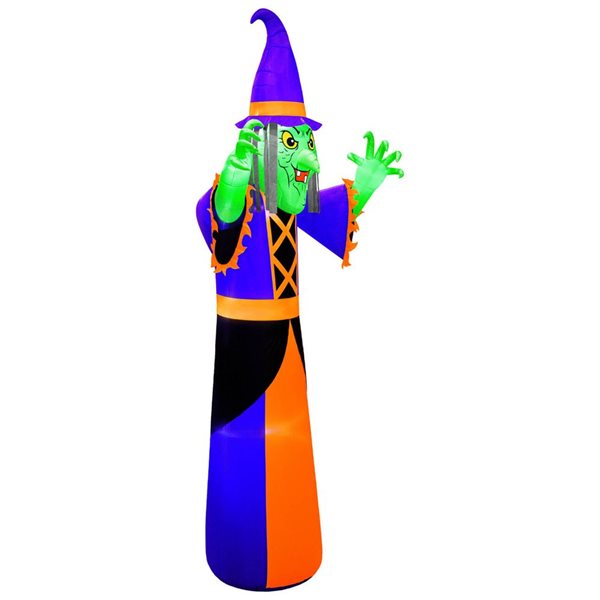 Occasions 20 H x 8.25-ft W Giant Inflatable Lighted Halloween Witch