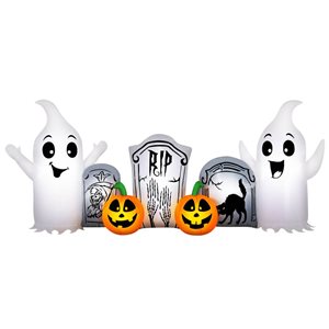 Occasions 8 H x 3.25-ft W Ghost And Tombstone Scene Halloween Inflatable