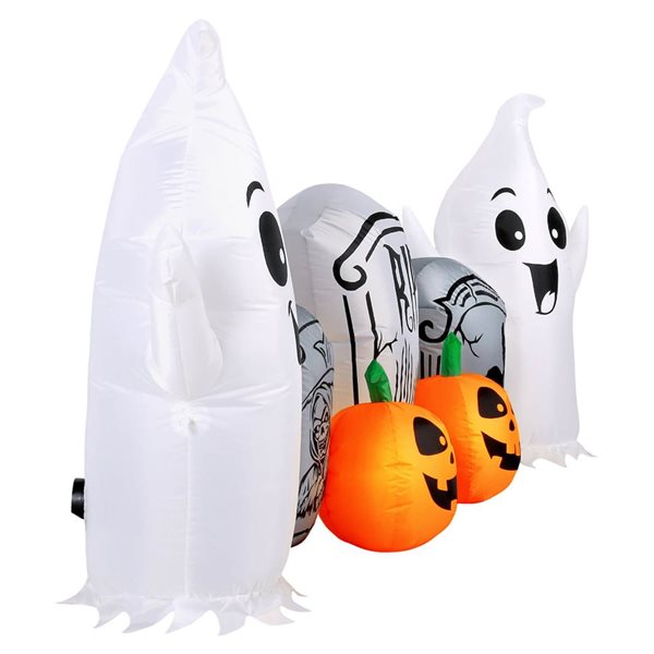 Occasions 8 H x 3.25-ft W Ghost And Tombstone Scene Halloween Inflatable