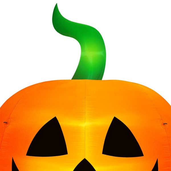 Citrouille illuminée gonflable d'Halloween par Occasions 15 h. x 12 pi l.