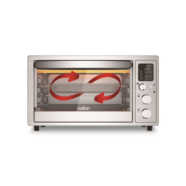 Salton Stainless Steel Digital Convection Toaster Oven with Air