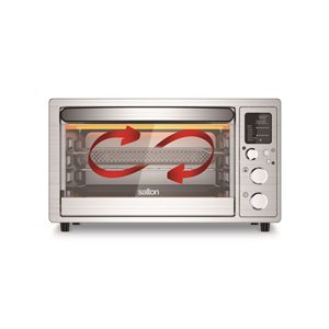 Salton Stainless Steel Digital Convection Toaster Oven with Air Fry