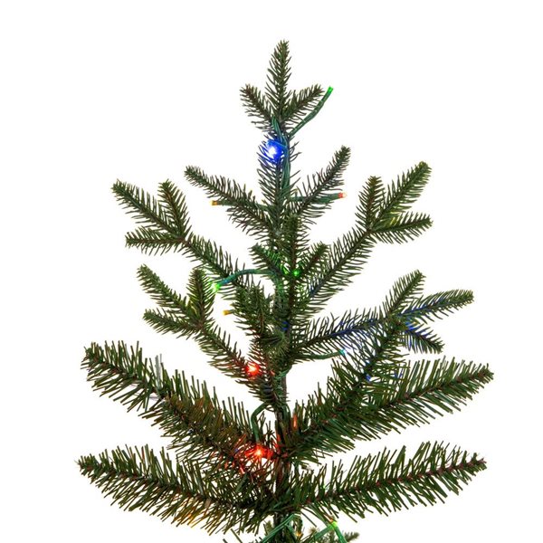 Vickerman 6.5-ft x 40-in Kamas Fraser Fir Artificial Christmas Tree with 3 mm LED Colour Changing Lights