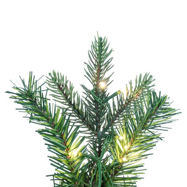 Vickerman 36-in Douglas Fir Artificial Pre-Lit Wreath with Warm White 3 mm Low Voltage LED Wide Angle Lights