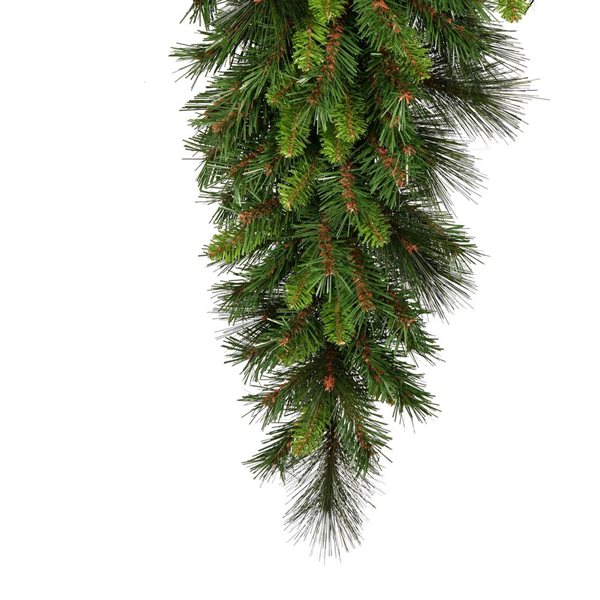 Vickerman 9-ft x 14-in Bangor Mixed Pine Artificial Christmas Garland, Unlit