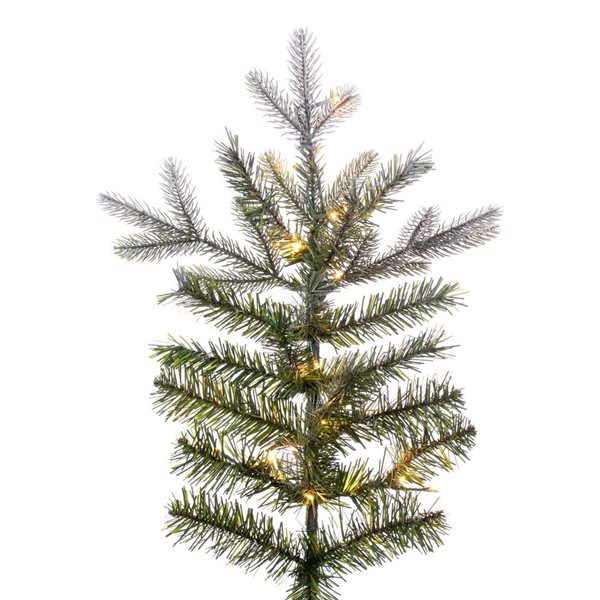 Vickerman 6.5-ft x 50-in Frosted Douglas Fir Artificial Pre-Lit Christmas Tree, Warm White 3 mm LED Lights