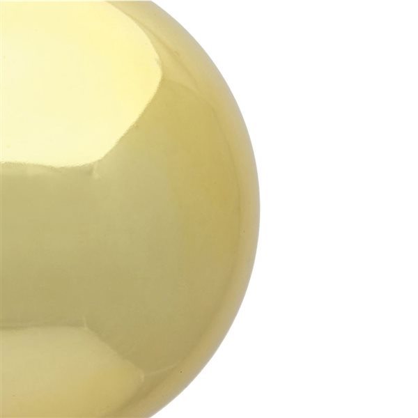 Vickerman 6-in Gold Shiny Ball Ornament - 4/Bag