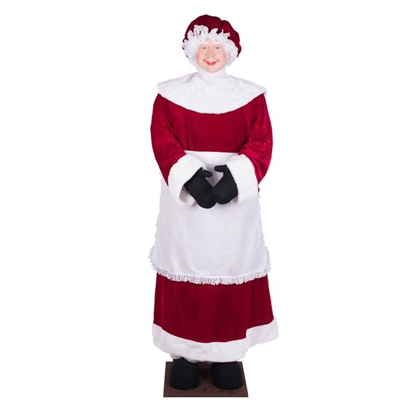 Vickerman 5-ft 8-in Standing or Sitting Mrs Claus - Indoor use only