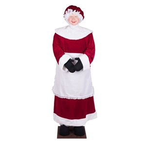 Vickerman 5-ft 8-in Standing or Sitting Mrs Claus - Indoor use only