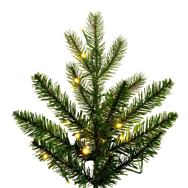 Vickerman 6.5-ft x 40-in Balsam Pine Artificial Christmas Tree, 3 mm LED Colour Changing Lights