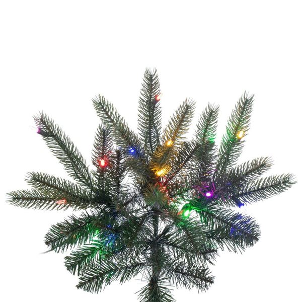 Vickerman 6.5-ft x 55-in Grand Noble Spruce Artificial Christmas Tree with Colour Changing LED Lights