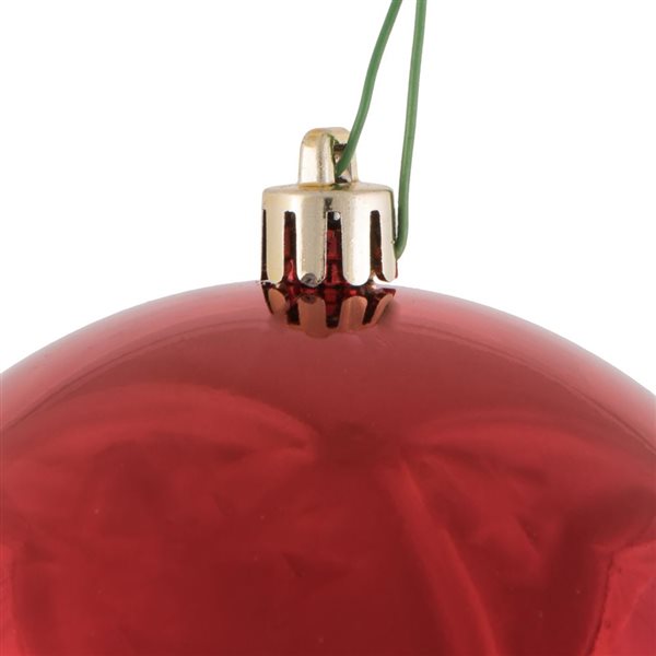 Vickerman 15.75-in Red Shiny Ball Ornament