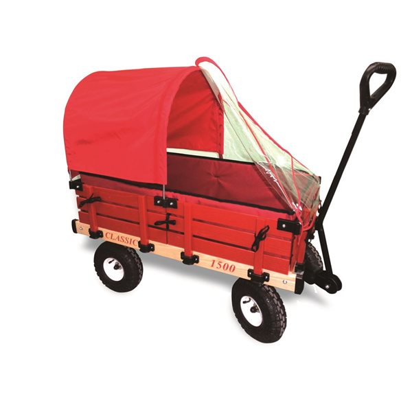 Millside Deluxe 20 x 38-in Child Wagon Combo with Winter Canopy and Pads