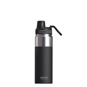 Asobu Alpine Black 18 Oz Flask with Easy Grip Handle