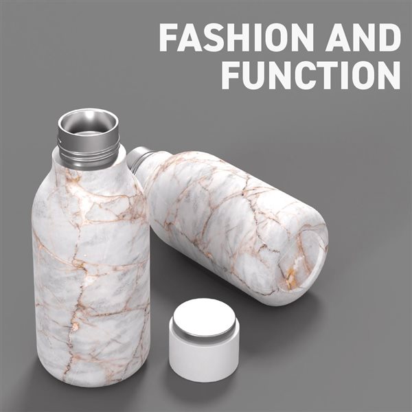 Asobu URBAN Marble 16 oz Vacuum Insulated Water Bottle