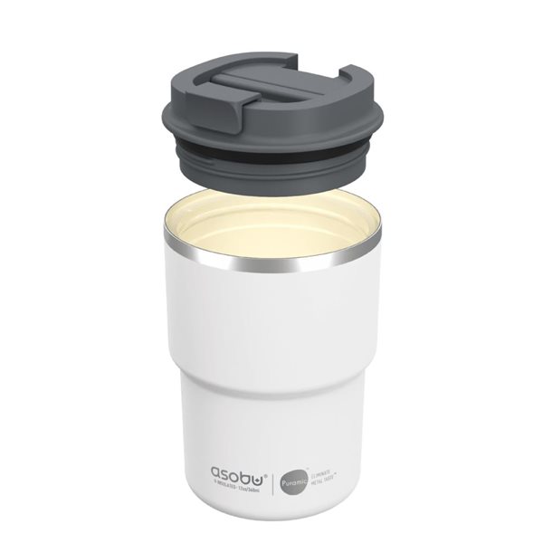 Asobu Coffee Express White 12oz Travel Mug