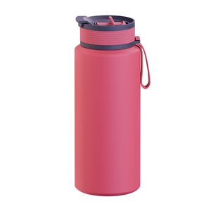 Bouteille d'eau de sport isolée Puramic™ Boulder par Asobu rouge de 34 oz