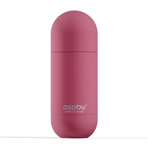 Bouteille d'eau Orb par Asobu rouge de 14 oz avec bouchon