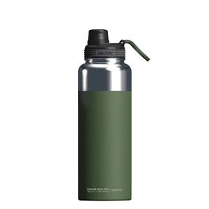 Asobu Mighty Green 40 oz Double Wall Vacuum Insulated Stainless Steel Flask