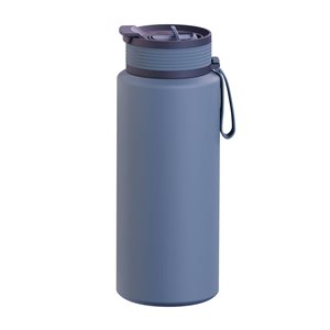 Bouteille d'eau de sport isolée Puramic™ Boulder par Asobu bleue de 34 oz