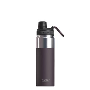 Asobu Alpine Burgundy 18 Oz Flask with Easy Grip Handle