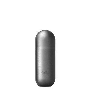 Bouteille d'eau Orb par Asobu argent de 14 oz avec bouchon