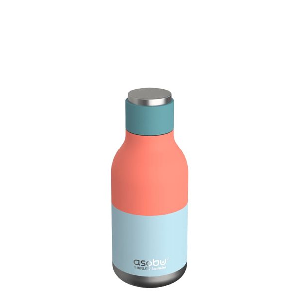 Bouteille d'eau isotherme sous vide URBAN par Asobu sarcelle pastel de 16 oz