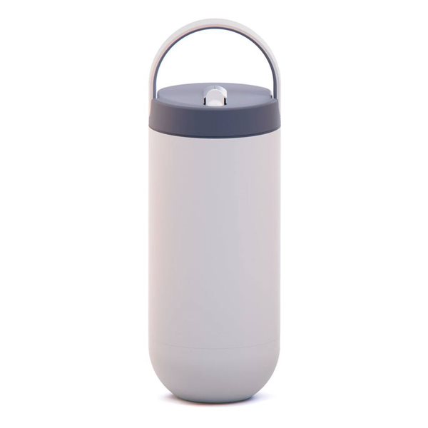 Asobu Orbit White 30 OZ Water Bottle with Pop-Up Lid and Easy to Carry Handle