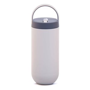 Asobu Orbit White 30 OZ Water Bottle with Pop-Up Lid and Easy to Carry Handle