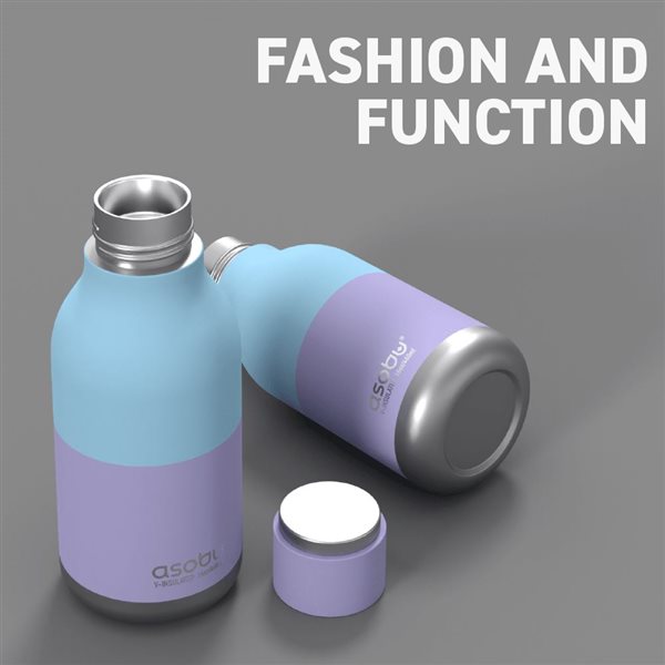 Asobu URBAN Pastel Purple 16 oz Vacuum Insulated Water Bottle