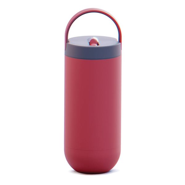 Asobu Orbit Red 30 OZ  Water Bottle with Pop-Up lid and Easy to Carry Handle