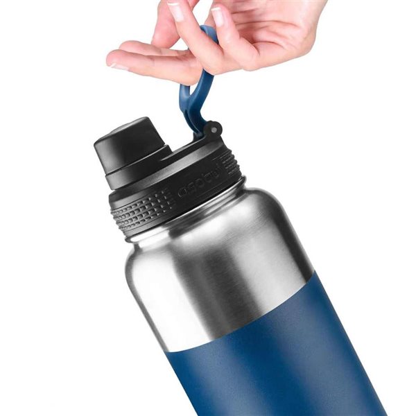 Asobu Alpine Blue 18 Oz Flask with Easy Grip Handle