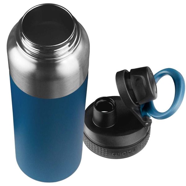 Asobu Alpine Blue 18 Oz Flask with Easy Grip Handle