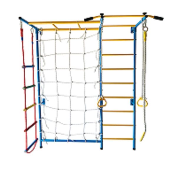 Funphix Blue 7 In 1 Large Swedish Ladder Wall Gym Set